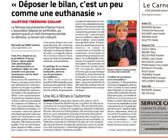 Article de presse sur APESA France.