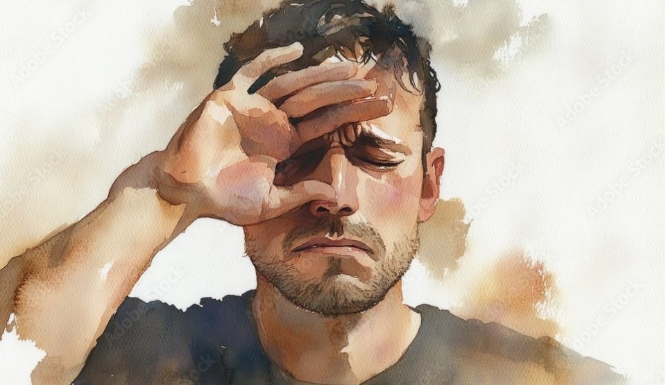 Homme en pleine détresse