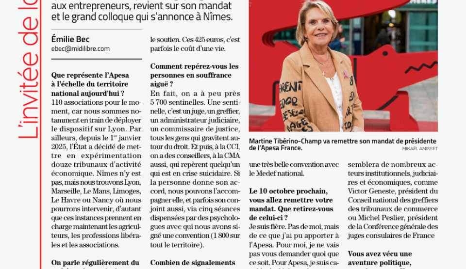 Article Midi Libre du 6 octobre 2025 