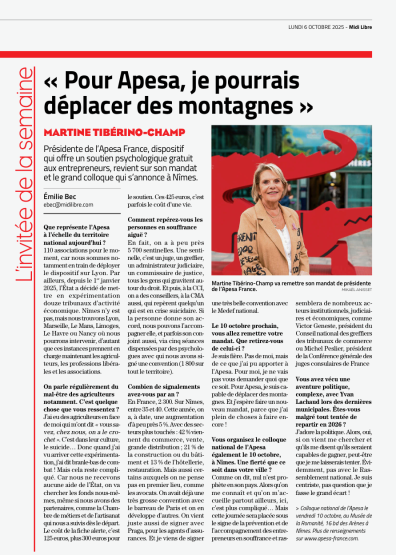 Article Midi Libre du 6 octobre 2025 